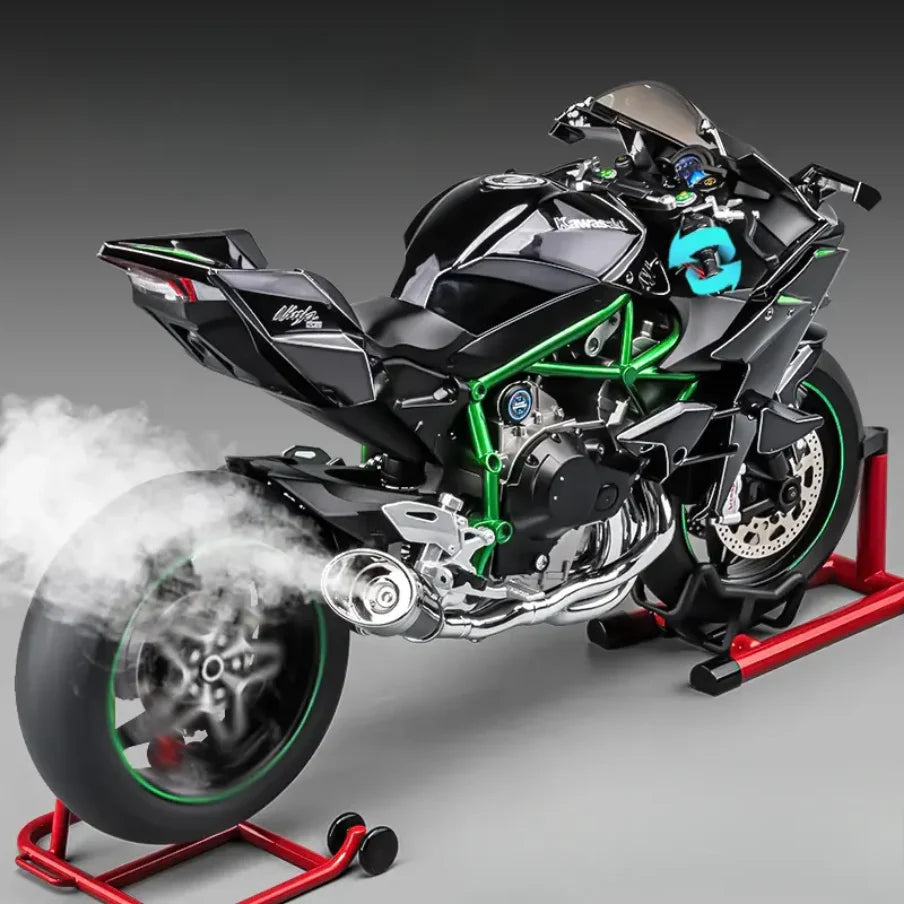 Kawasaki Ninja H2R 1:6 Diecast Model - Thebikerskart Kawasaki Ninja H2R 1:6 Diecast Model - Thebikerskart